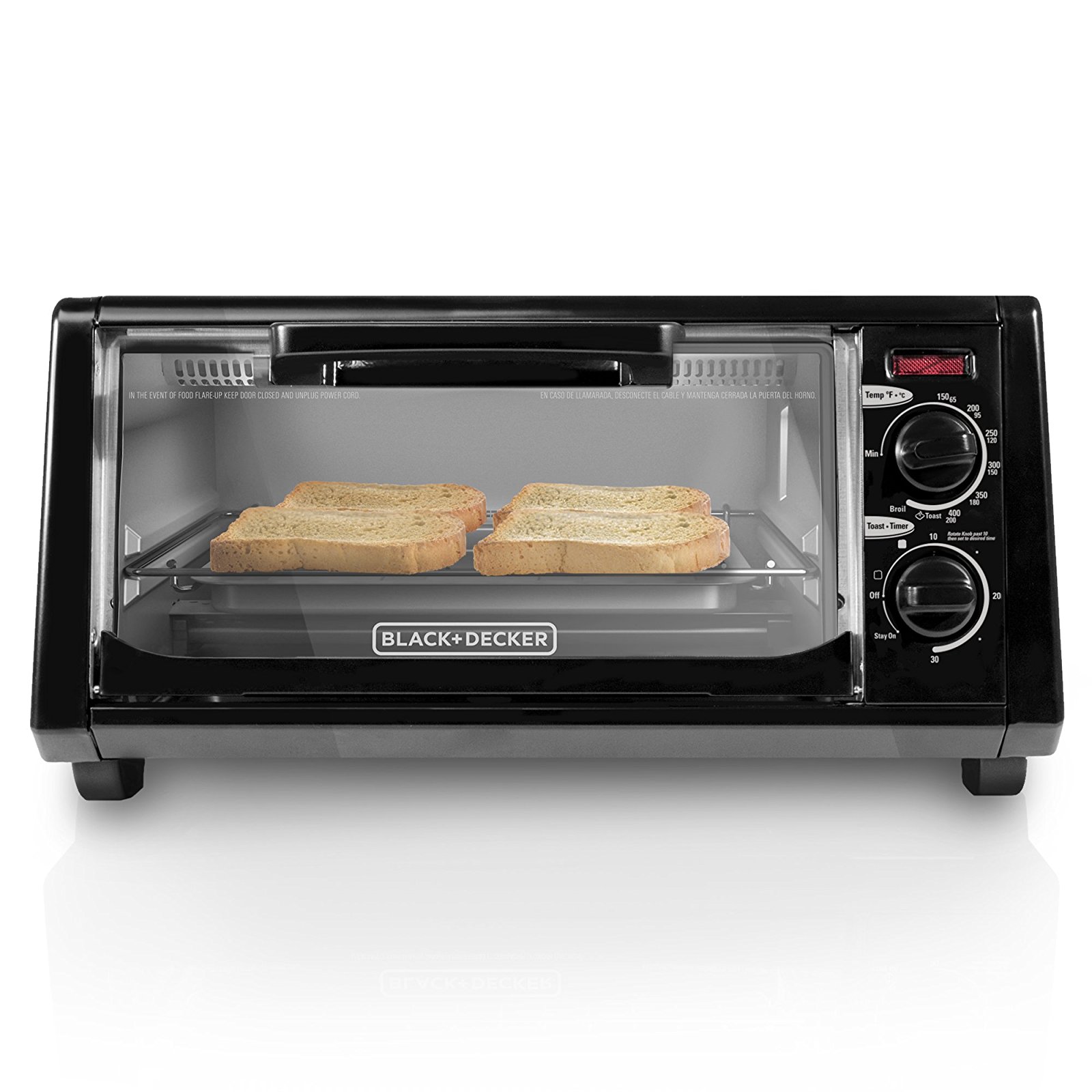 black and decker 4 slice toaster oven